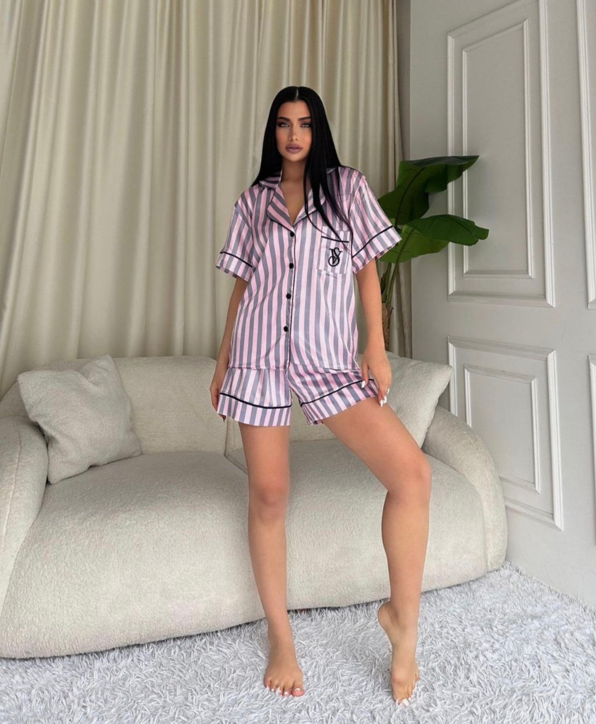 SATEN KISA PİJEMA