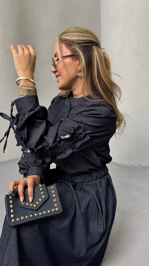 DENİM CEKET ELBİSE TAKIM