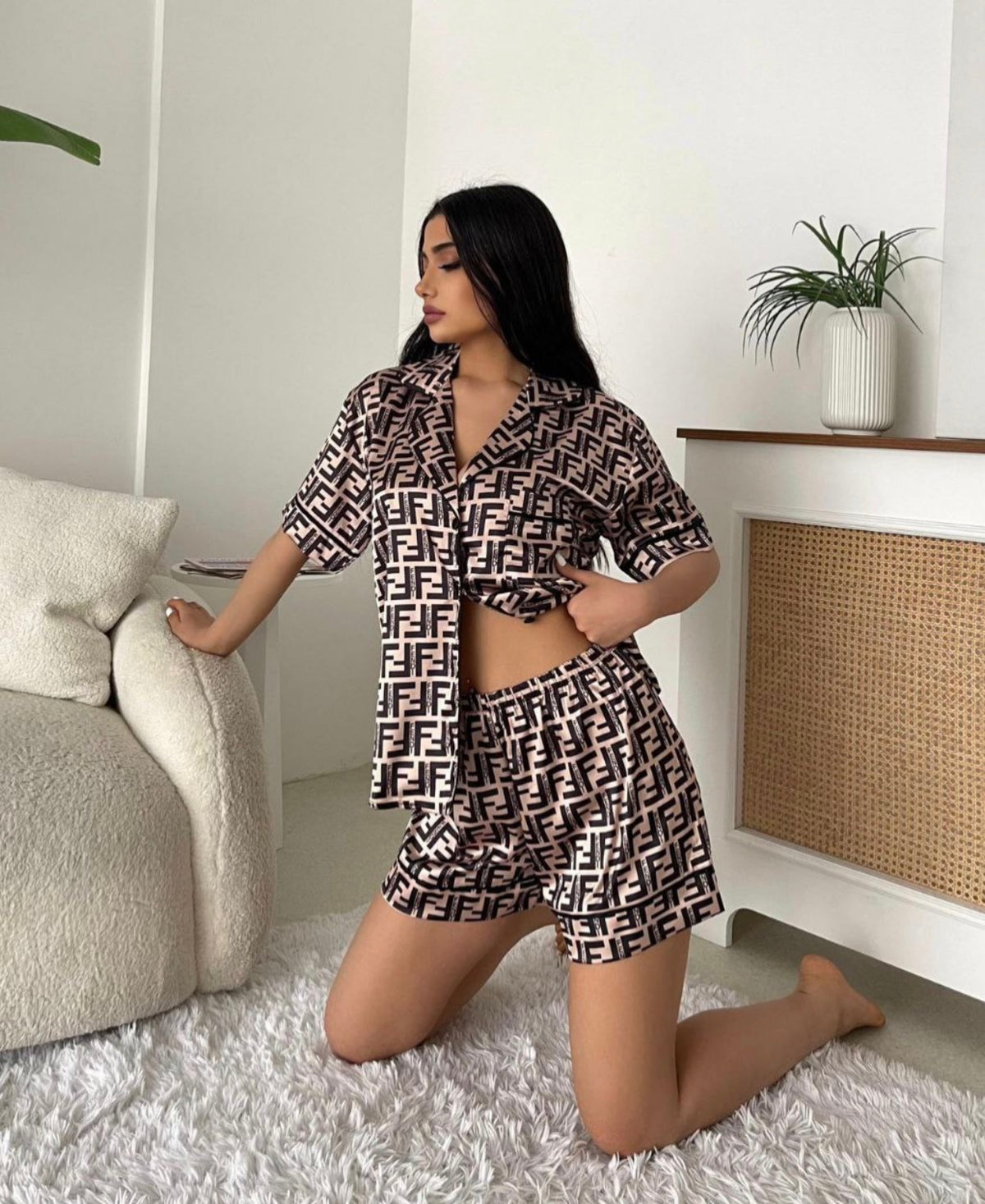 SATEN KISA PİJEMA